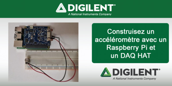 Construisez un accéléromètre avec un Raspberry Pi et un DAQ HAT MCC 172