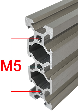 Taraudage M5 des profilés aluminium 20x60 mm ACRZilla 100 mm