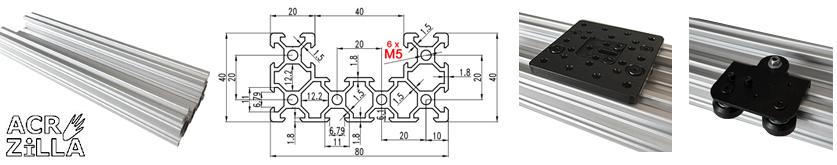 Présentation gamme profilés ACRZilla 40x80