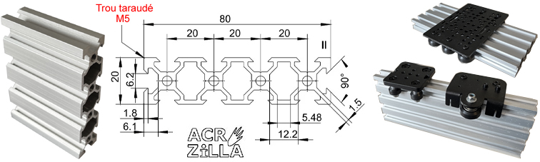 Présentation gamme profilés ACRZilla 20X80