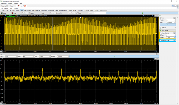 Visualisation sous WaveForms