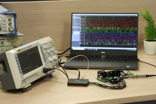 Exemple d'utilisation de l'analyseur logique IKALOGIC SP209