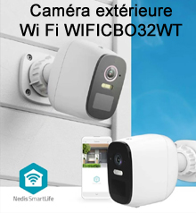 Caméra WiFi extérieure connectée Nedis SmartLife