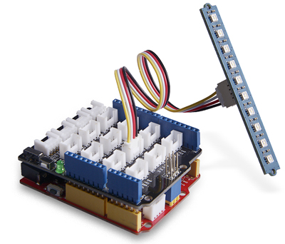 Example utilisation Grove Stick 15 Leds RVB WS2813 104020172